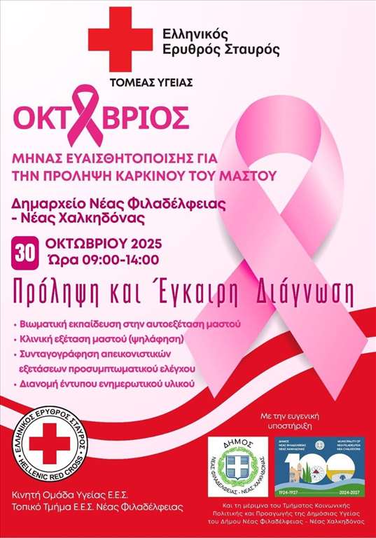 Εκδήλωση για την πρόληψη και την πρώιμη ανίχνευση του γυναικείου καρκίνου